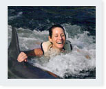 Osi Livni with dolphin